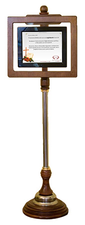 Stele con monitor informativo